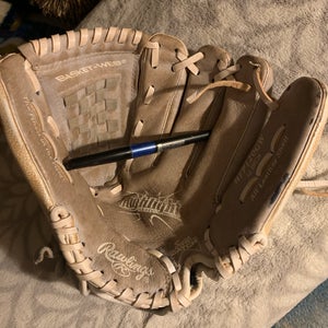 Used Rawlings Right Hand Throw Highlight Series Baseball Glove 12"