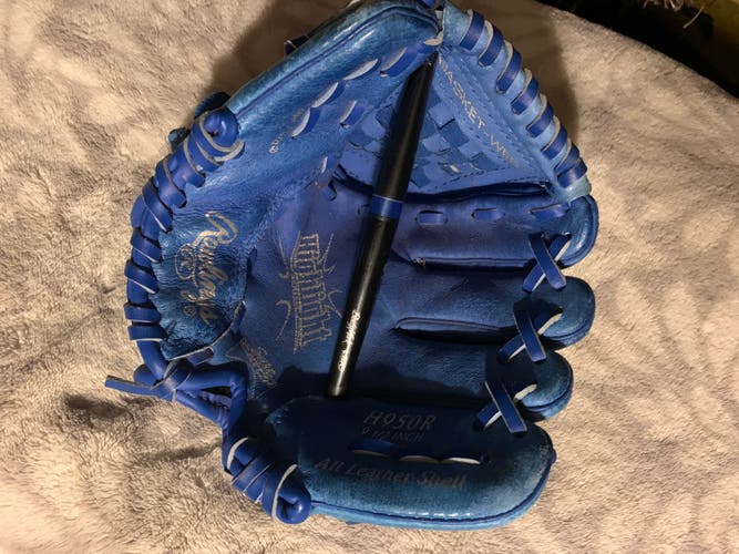 Used Rawlings Right Hand Throw Sure Catch Baseball Glove 9.5"