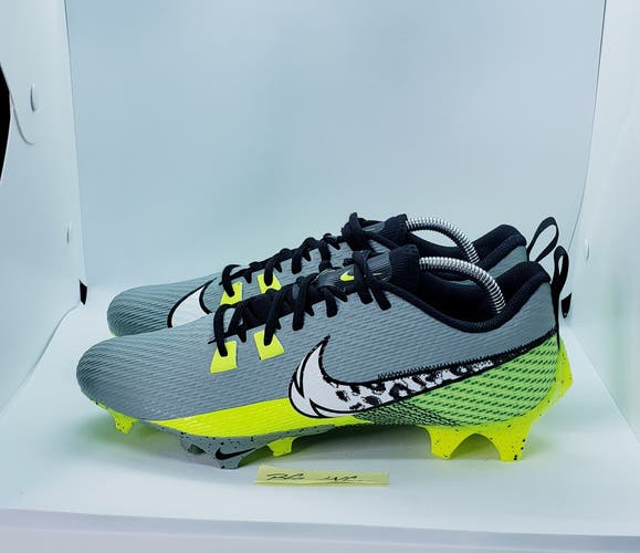 Nike Vapor Edge Speed 360 2 Football Cleats Grey Volt Men's SIZE 11 FB8446-303