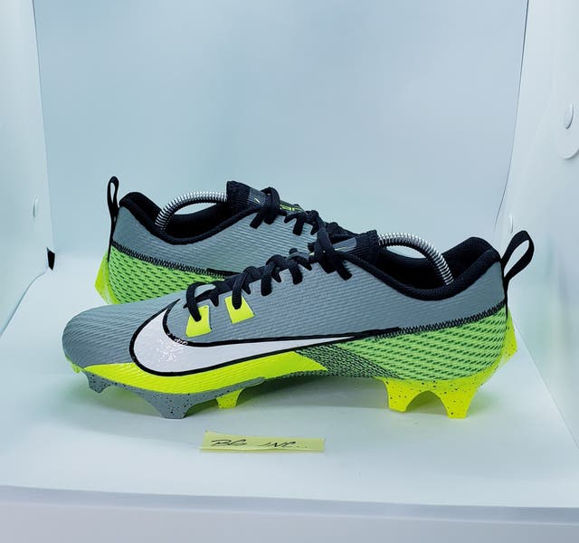 Nike Vapor Edge Pro 360 Volt Grey Black and Yellow Men’s Football‎ Cleats Sz 11 Nike Vapor Edge Pro 360 Football Cleats Gray Volt DQ3670-071  main image 4