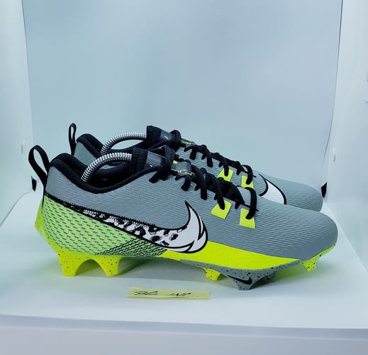Nike Vapor Edge Speed 360 2 Football Cleats Grey Volt Men's SIZE 10.5 FB8446-303
