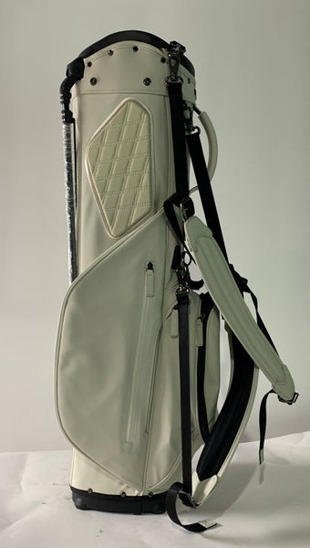 Titleist Linksmaster Stand Bag Cream 3-Way Divide Single and Dual Strap Golf Bag