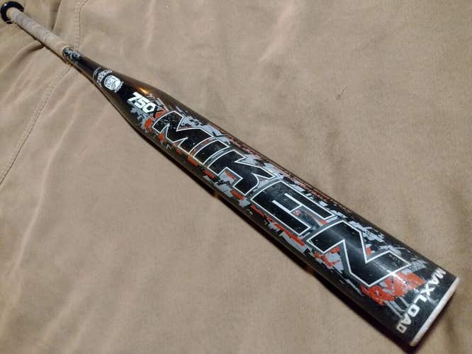 USED Miken MAFIA MAXLOAD 34/27.5 (-6.5) 2 1/4" MAFSPU Composite Slowpitch Bat