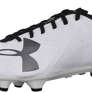 Under Armour UA Spotlight BL FG Soccer Cleats White - Mens Size 9.5 - MSRP $220