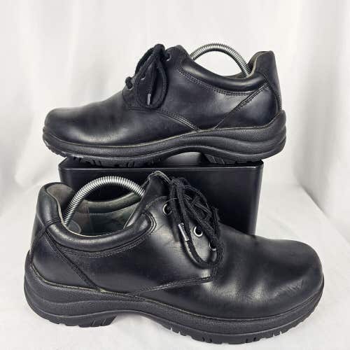 Dansko Walker Smooth Leather Shoes Men's Size 42 US 8.5-9 Black Work Oxfords