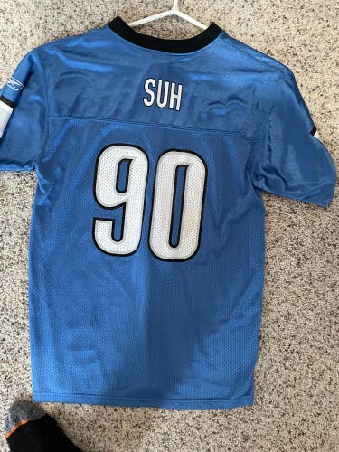 Blue Lions Suh Used Youth XL Reebok Jersey