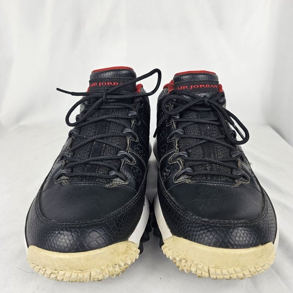 Size 8 - Jordan 9 Retro Golf Bred Black White Red Spiked  display picture 2