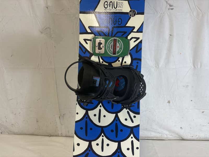 Used Gnu Head Space Forest Bailey 155 Cm Men's Snowboard W Used Gnu Head Space Forest Bailey 155 Cm Men's Snowboard W