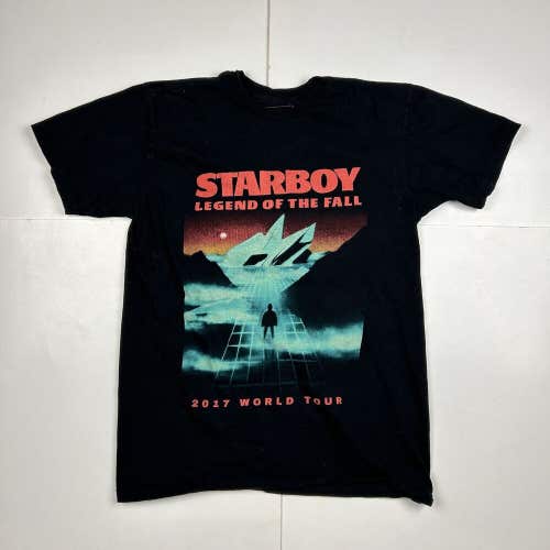 The Weeknd Starboy Legend of the Fall Tour T-Shirt Merch Black Sz M
