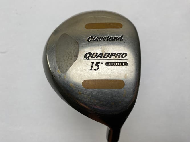 Cleveland Quadpro 3 Fairway Wood 15* UST ProForce 65 Gold 65g Regular RH