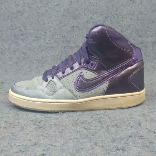 Nike Son of Force Mid Womens Shoes Size 8 Sneakers Gray Purple 616303-020