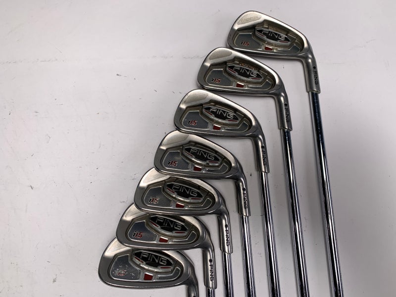 Ping i15 Iron Set 4-PW Black Dot AWT Regular Steel Mens RH