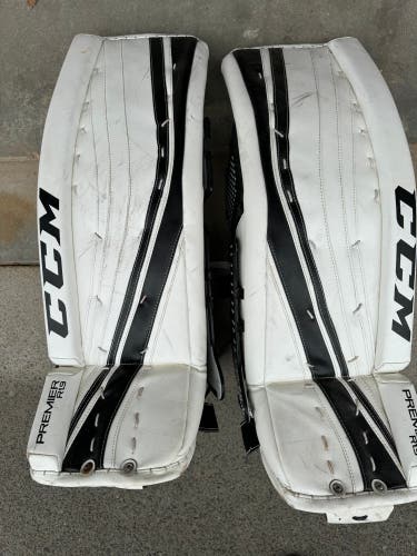 Used 34" CCM Premier R1.9 Goalie Leg Pads