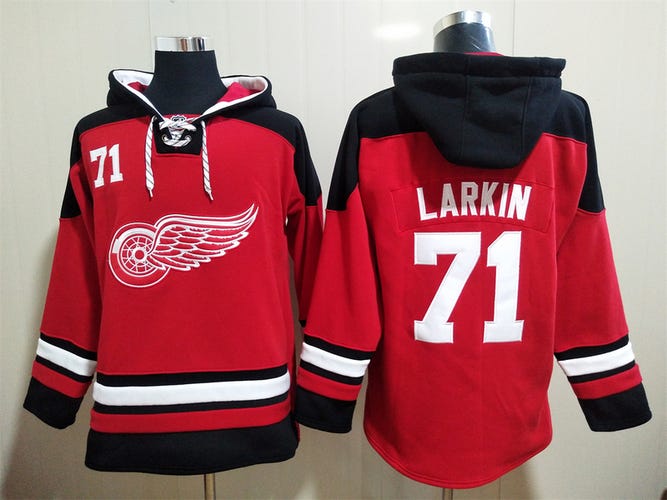 Dylan Larkin Detroit Red Wings Hoodies for Ice Hockey Vintage Size 2XL