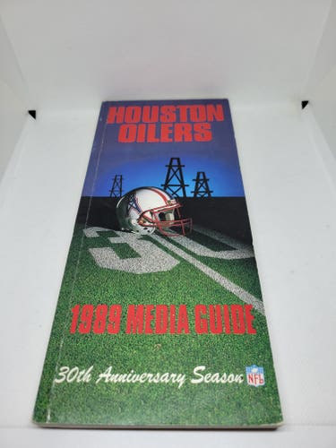 Vintage Houston Oilers NFL 1989 Media Guide
