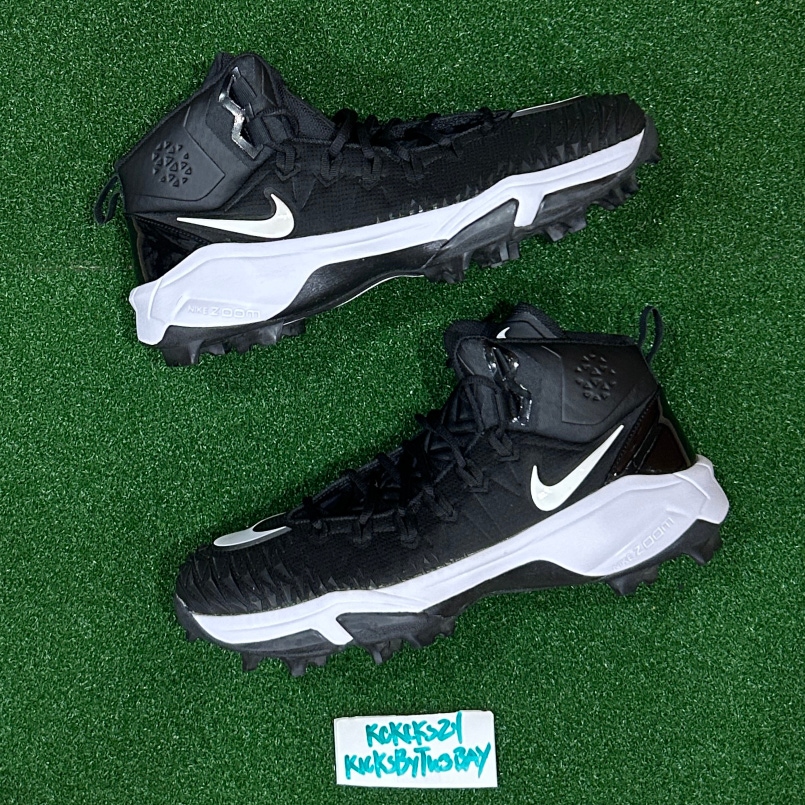 Nike Force Savage Pro Shark Football Cleats Black 923311-010 Mens size 13 Promo