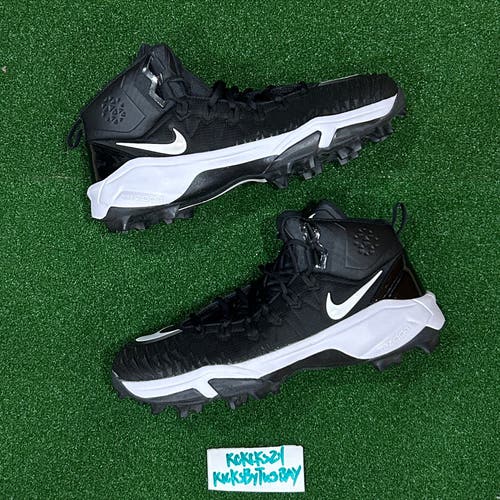 Nike Force Savage Pro Shark Football Cleats Black 923311-010 Mens size 13.5 Promo