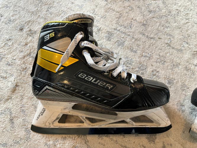 Used Bauer Size 10 Supreme 3S Hockey Goalie Skates