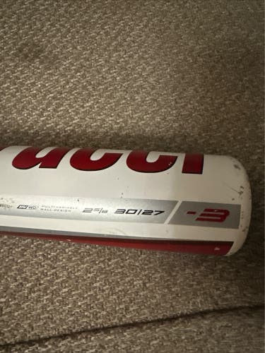 Used 2023 Alloy (-3) 27 oz 30" CAT X Bat