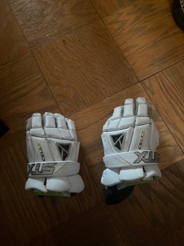 Used Player's STX Large Cell IV Lacrosse Gloves