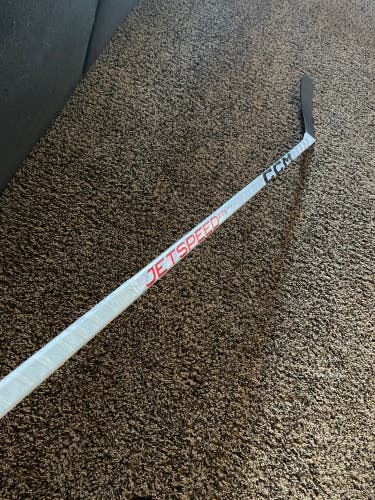 CCM RibCor Trigger 7 Pro Hockey Stick Dressed As White Jetspeed Ft5