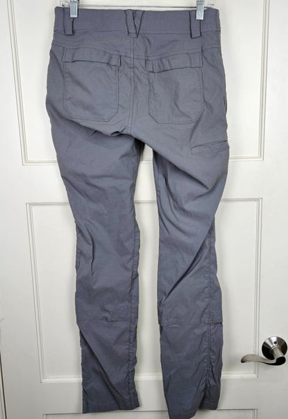 Duluth Trading Dry On The Fly Women's 6x33 Cargo Pants Grey Roll