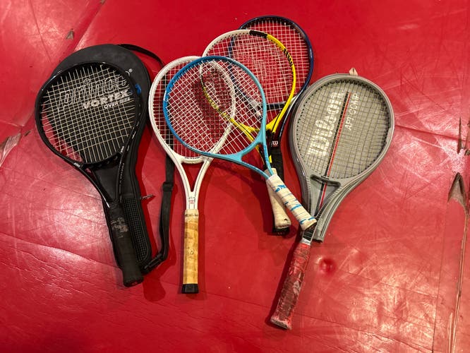 Lot of Used Tennis Racquets See description