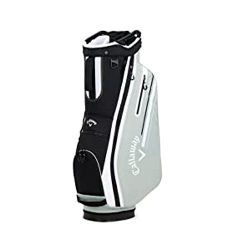 NEW 2023 Callaway Golf Chev 14 Black/White/Sage Cart Bag