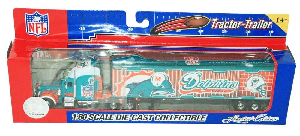Limited Edition Miami Dolphins NFL Football 1:80 Diecast Toy Truck Vehicle 2005