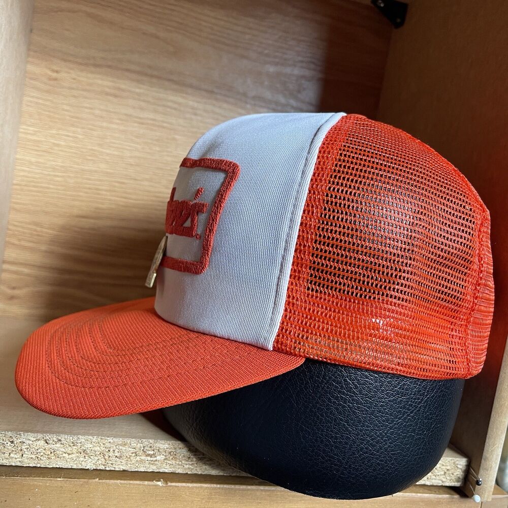 Vintage Hardee's Orange Mesh Snapback Hat Cap | SidelineSwap