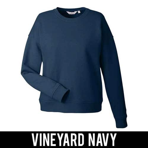 Vineyard Vines Womens Core Blank Crewneck 2K002410 Garment Dyed Sweatshirt NWT