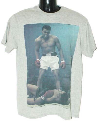 Cosmetic Flaws - Vintage Muhammad Ali Knockout Taunt Boxing Small Grey Tee - Gray Shirt