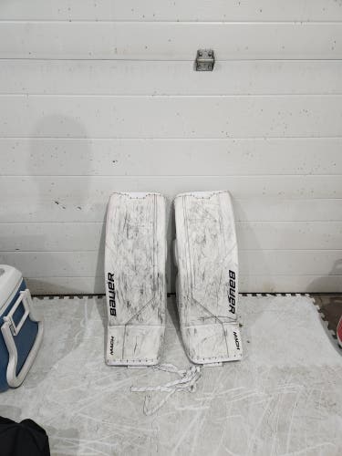 Used Small Bauer MACH Goalie Leg Pads
