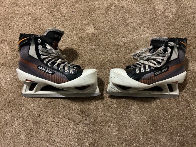 Used Bauer Regular Width  Size 9 Hockey Goalie Skates
