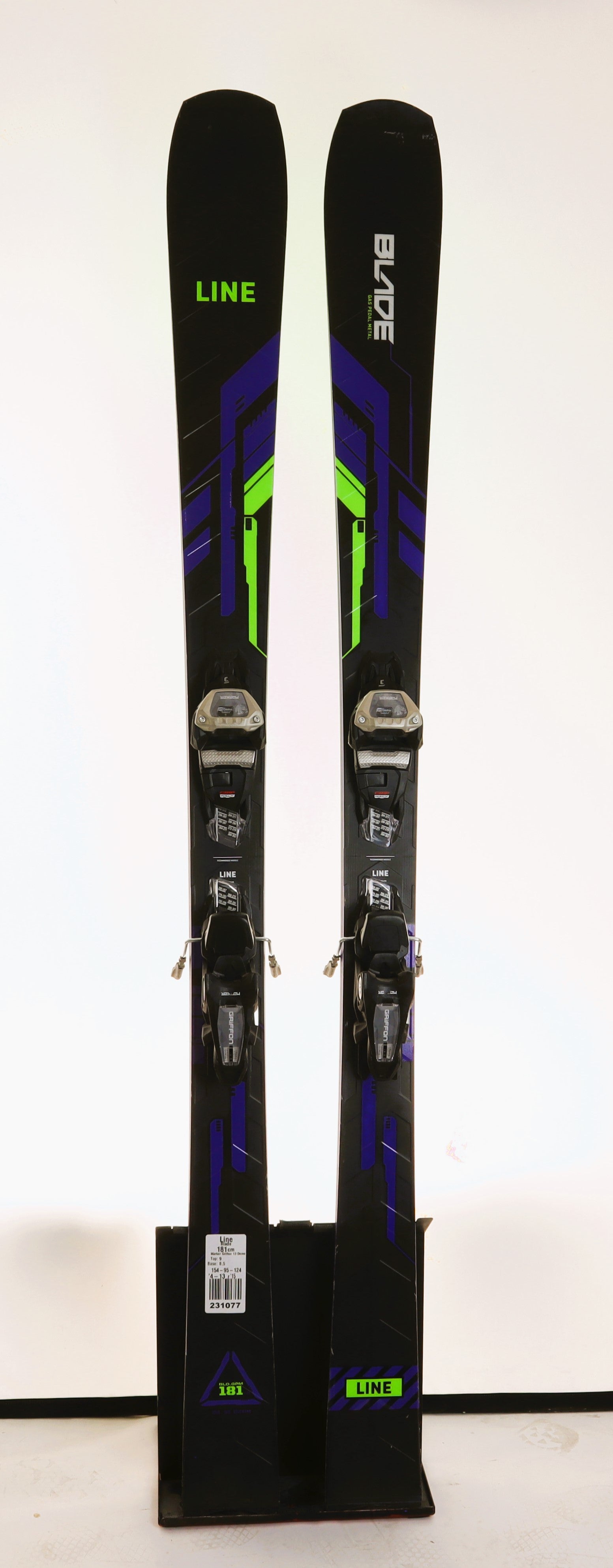 Used 2024 Line Blade Ski with Marker Griffon 13 bindings, Size 181