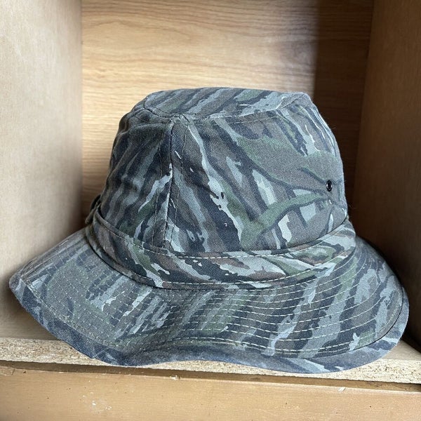 Vintage 90s Realtree Camo Safari Bucket Hat Hunting Fishing Cap USA Size  Large L