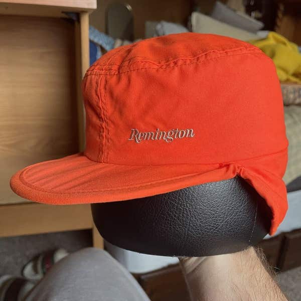 Blaze Orange Outdoor Cap RM46L Remington Logo Blaze Camo Hat