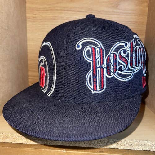 Boston Red Sox Hat MLB New Era 59FIFTY Size 7 1/2 Fitted Cap Hat