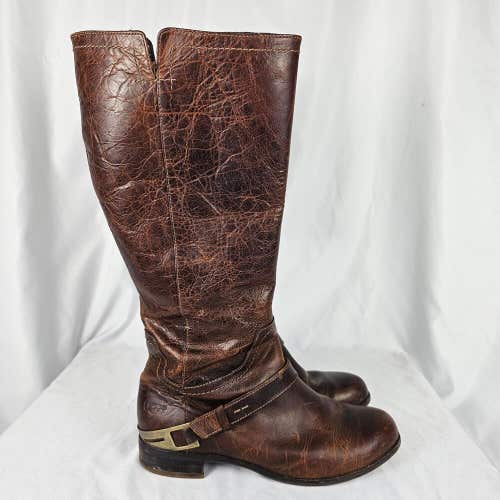 UGG Australia Channing II Brown Leather Knee High Riding Boots 1001637 Size 8