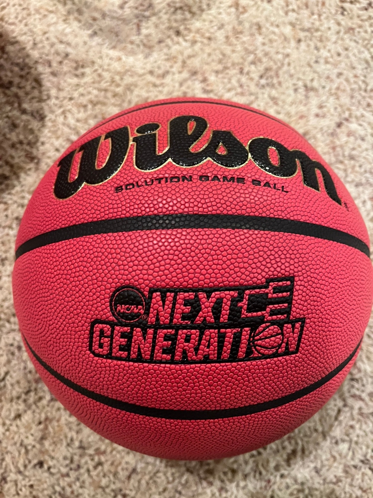 Wilson NCAA -Solutions Indoor Game Basketball - NWOT- Size 6- 28.5 - Next Generation Logo