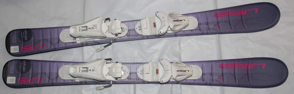 NEW 2024 Elan kids skis ELAN SKY UFlex 90cm + size adjustable bindings