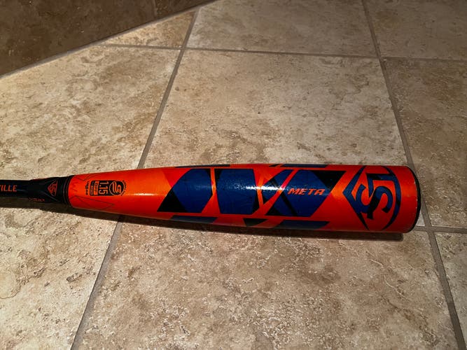 Used USSSA Certified 2022 Louisville Slugger Composite Meta Bat (-10) 19 oz 29"