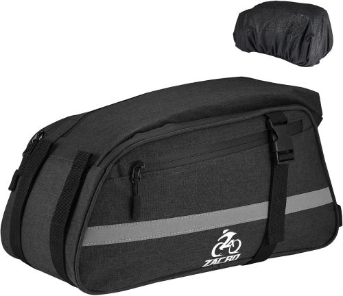 NEW $30 Zacro Rear Rack Bike Bag Waterproof Reflective Saddle Bag Shoulder Strap