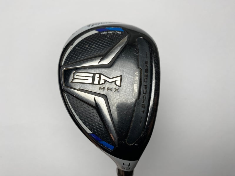 Taylormade SIM MAX 4 Hybrid 22* KBS Max Graphite Iron 65 Regular RH Midsize Grip