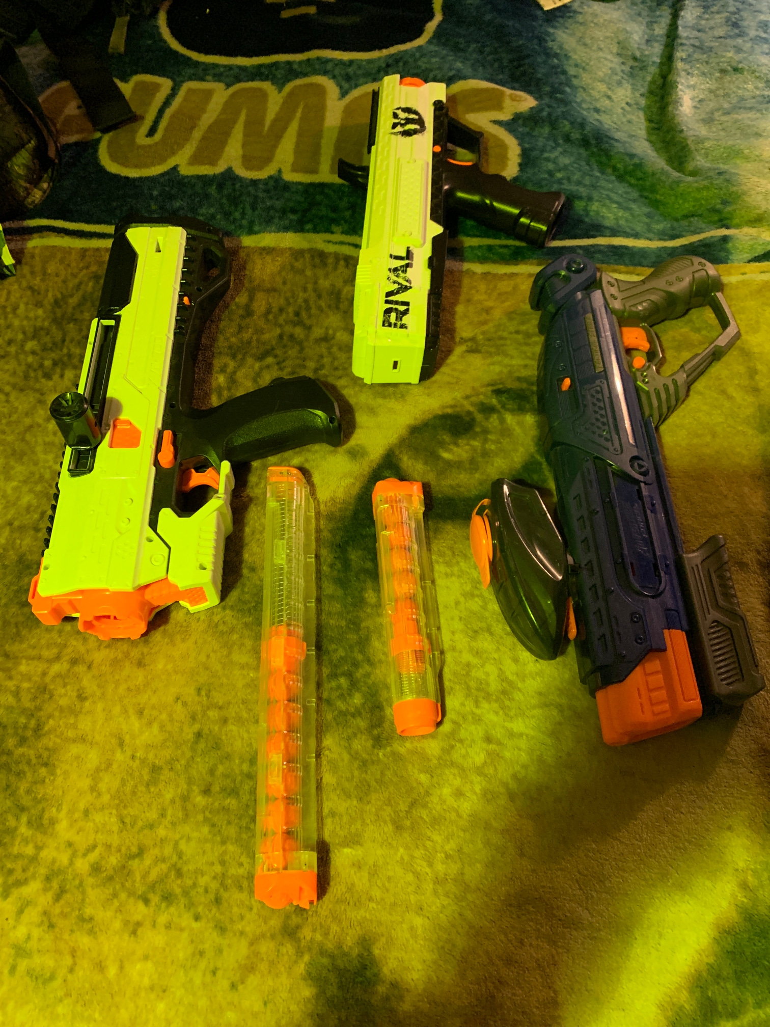 Used Two Nerf XV-700 Guns And One Tactical Strike Adventure Force
