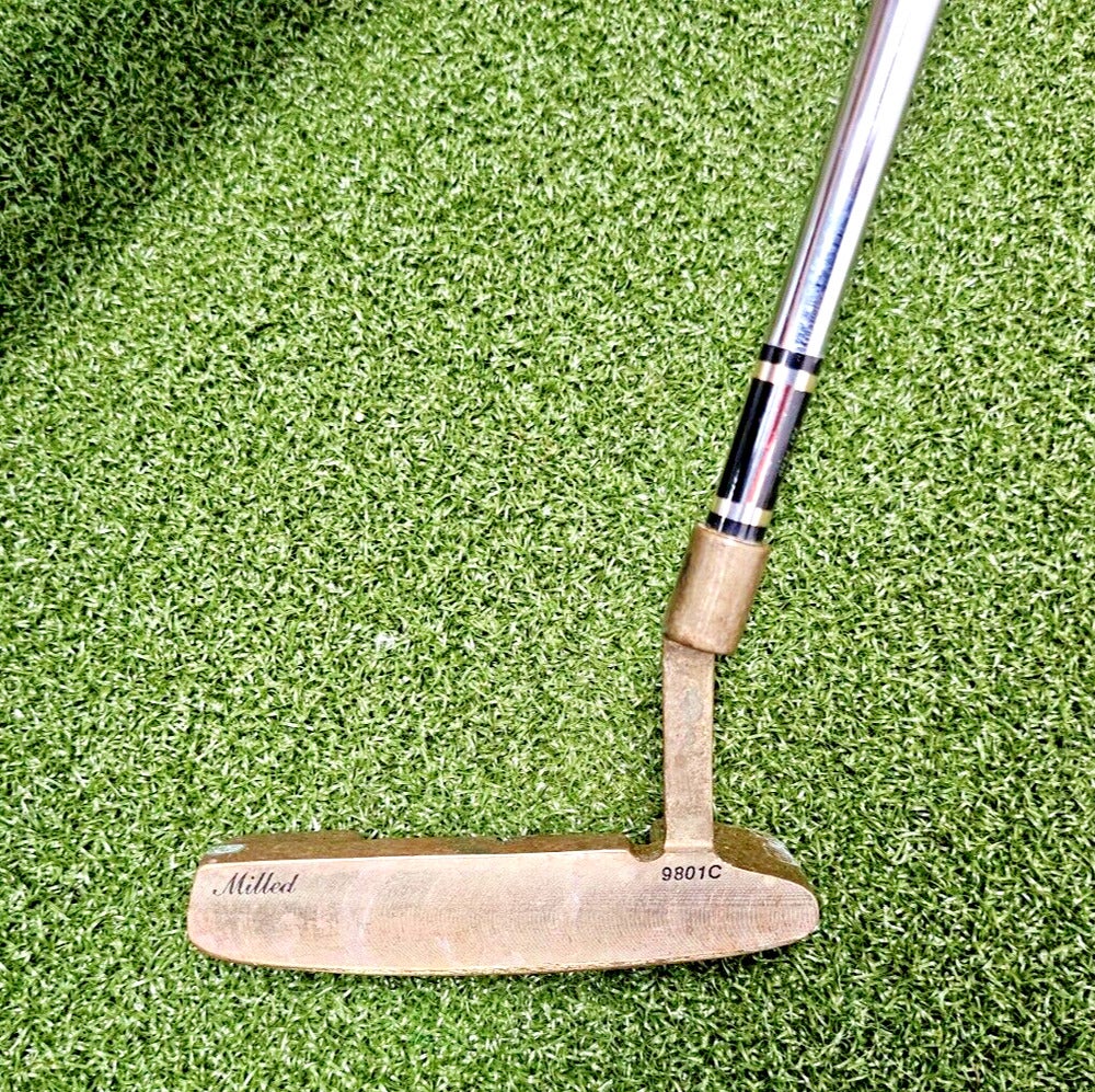 Putter Slotline 9801C Milled - Lame Droite, Acier Cannelé, 35.5 Pouces, Droitier