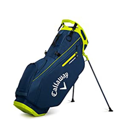 NEW 2023 Callaway Golf Fairway 14 Navy/Fluorescent Yellow Stand/Carry Bag