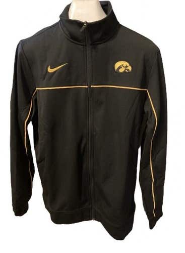 NWT Nike Dri-Fit Men's Iowa Hawkeyes Full Zip Jacket Black Size Medium