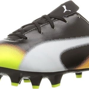 Puma Junior evoSpeed 4.5 Graphic FG JR Soccer Cleats Black - Size 3.5 - MSRP $60