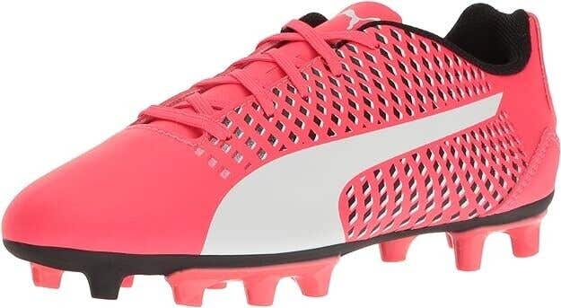Puma Kids Junior Adreno III FG Jr Soccer Cleats Pink - Size 1 - MSRP $40